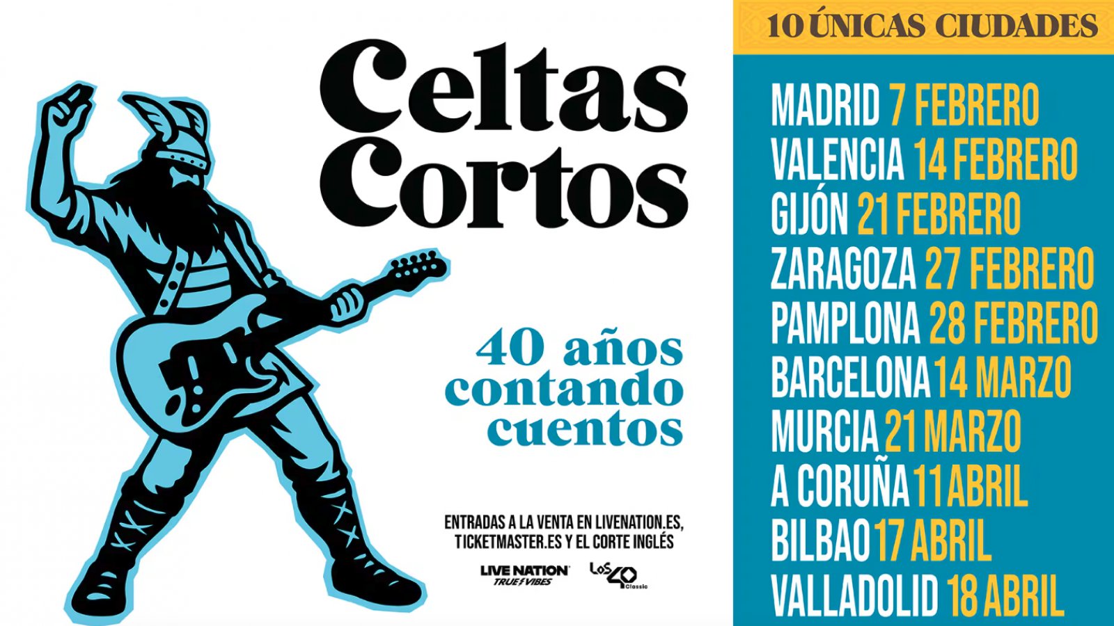 Celtas Cortos celebran "40 años contando cuentos" con una gira exclusiva por diez ciudades en 2026