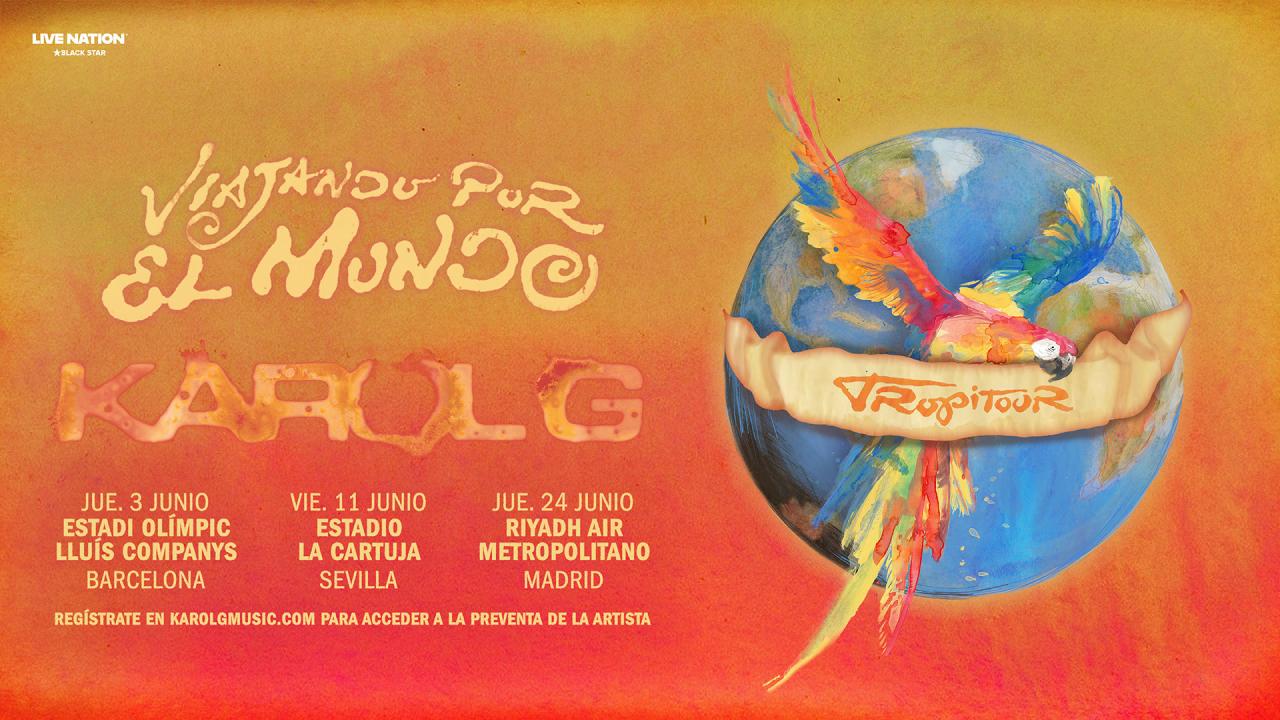 "Viajando por el Mundo Tropitour": El Despliegue de la Nueva Gira de Estadios de Karol G
