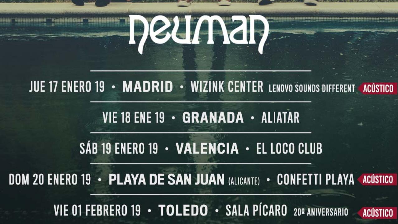 Neuman continuará la gira Crashpad en el año 2019