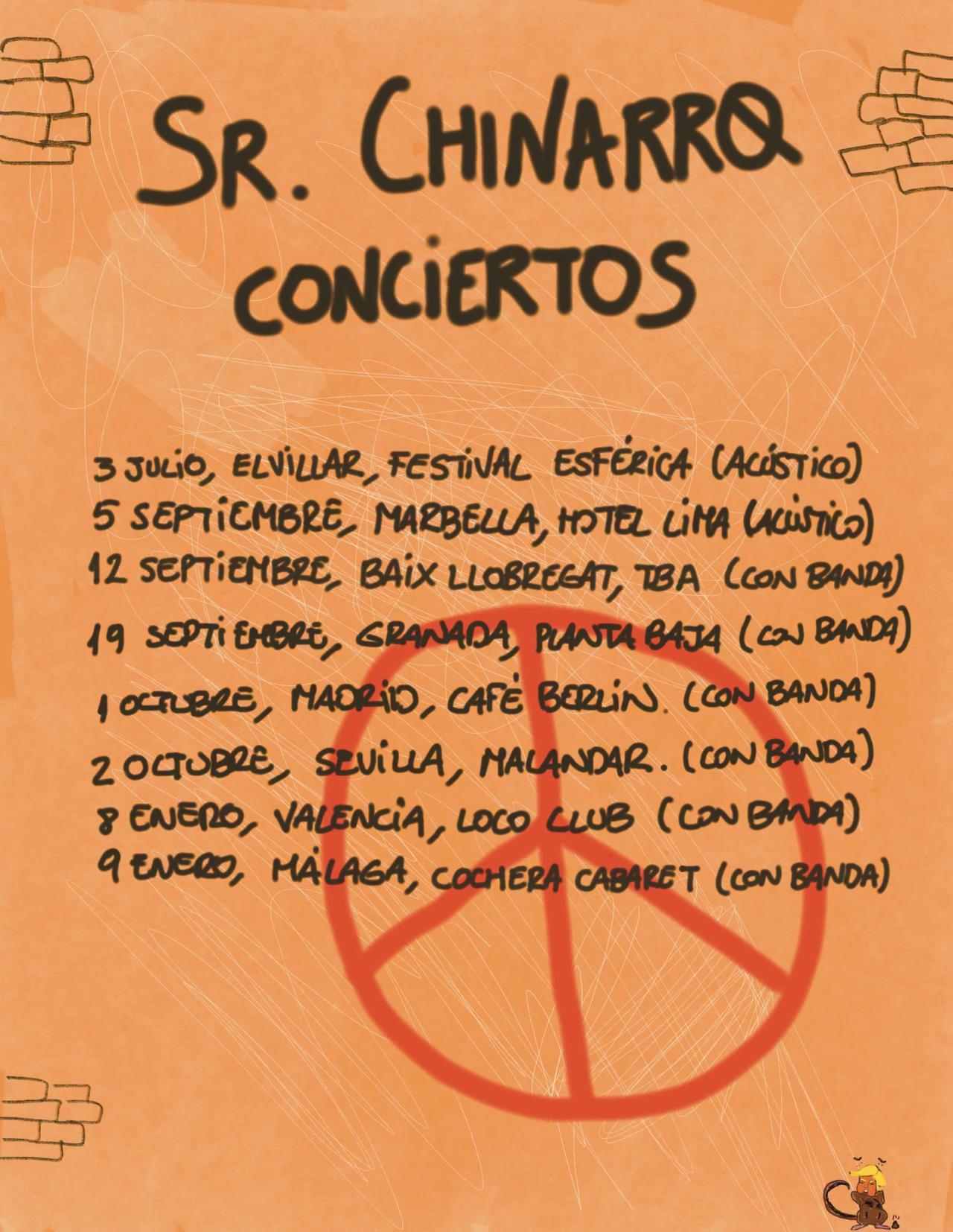 Sr. Chinarro recupera sus orígenes en directo con la gira de «El año de la pera»