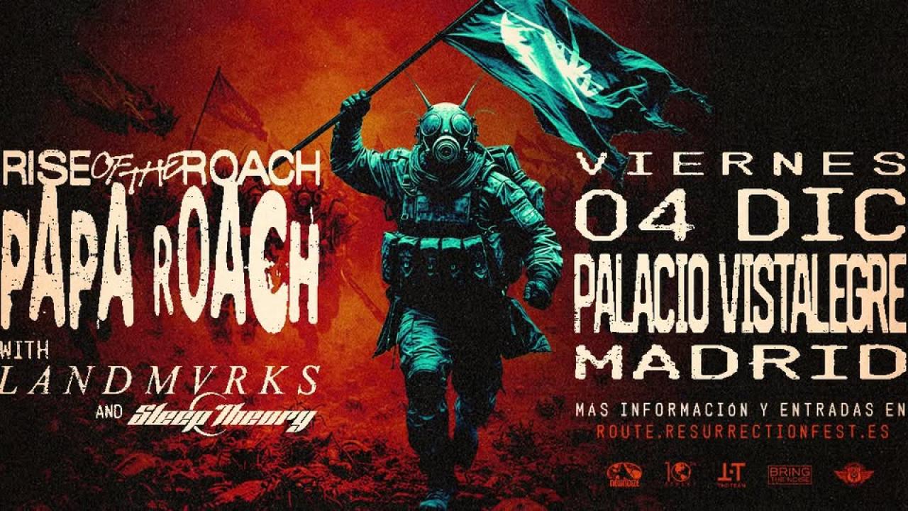 Papa Roach anuncia su único concierto en España en 2026