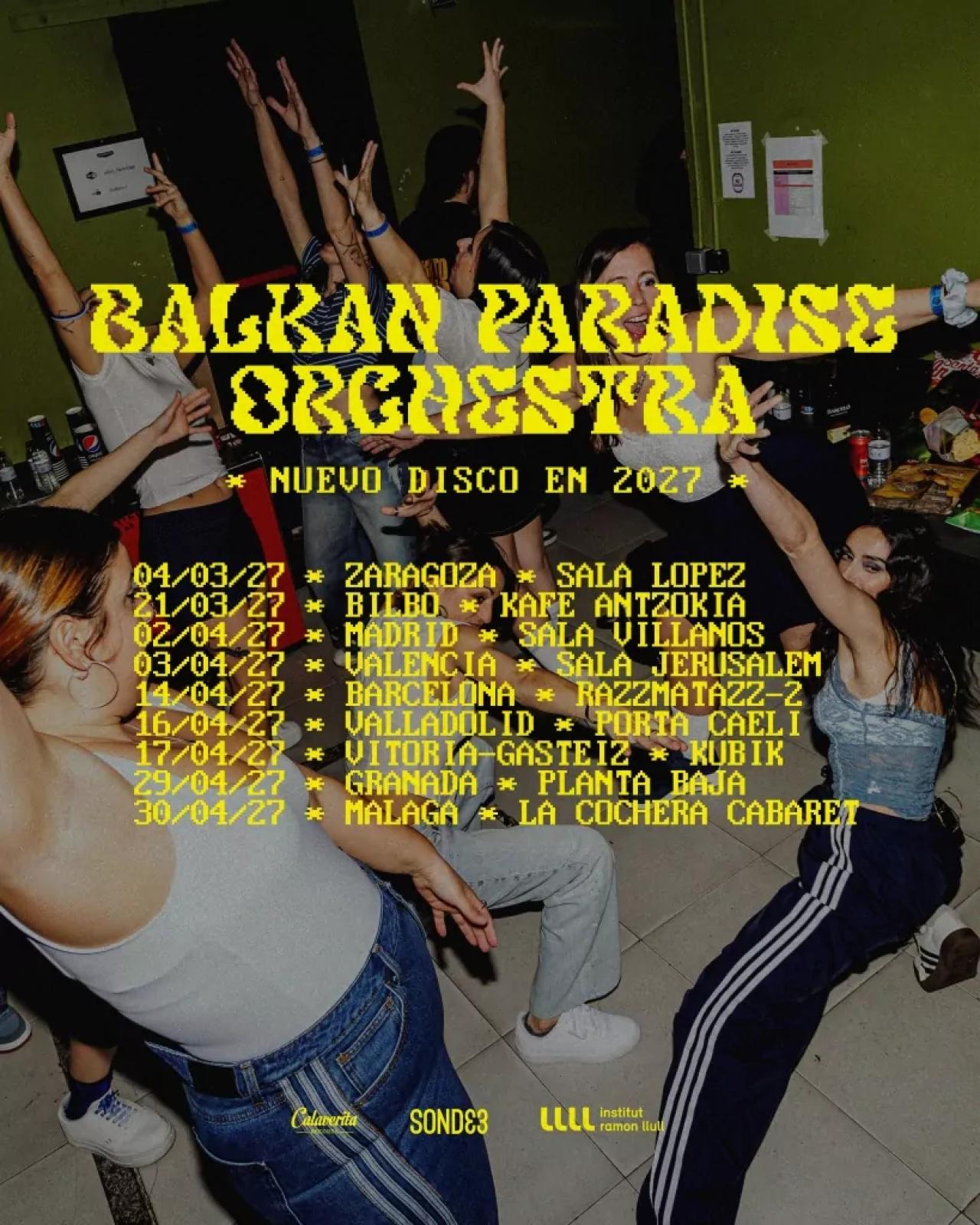 Balkan Paradise Orchestra anuncia una nueva gira por España para la primavera del 2027, presentando su próximo álbum