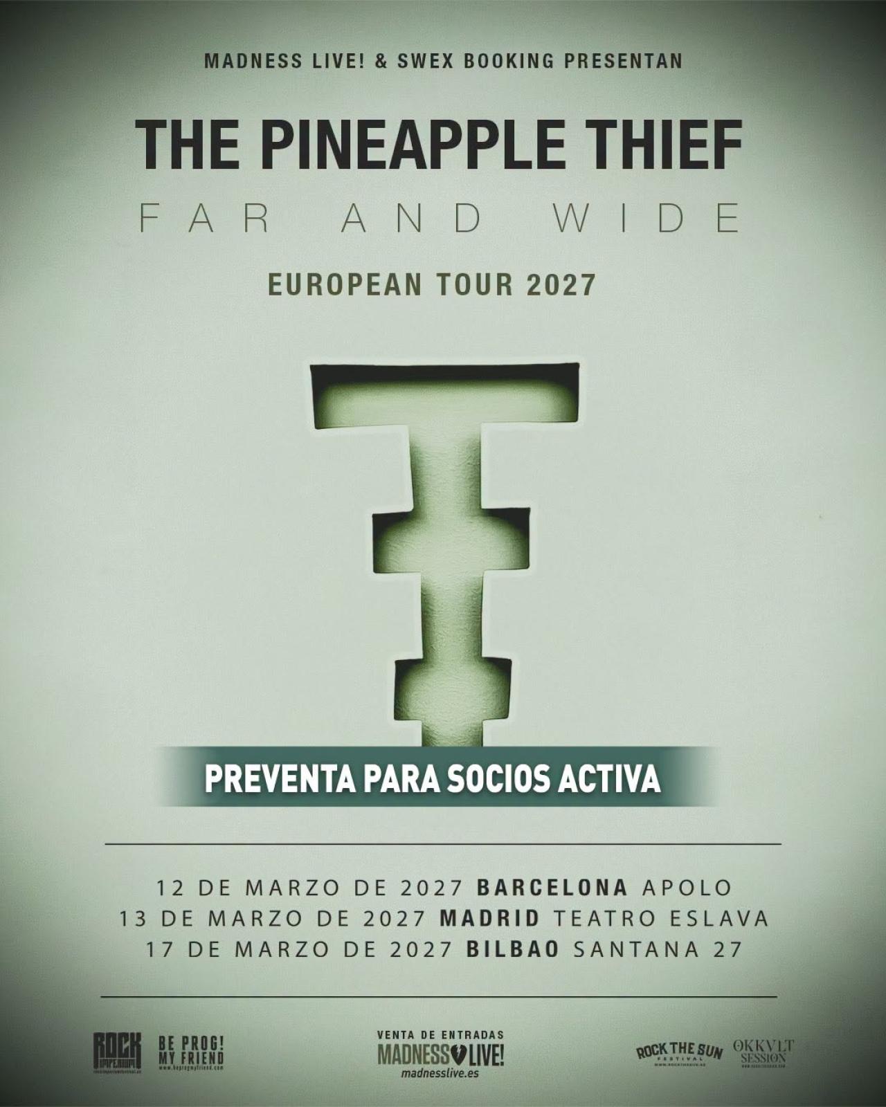 The Pineapple Thief traerá su «Far and Wide Tour» a España en marzo de 2027
