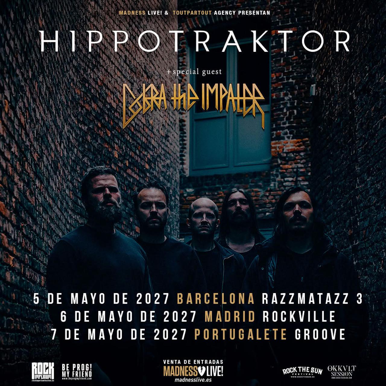 Hippotraktor traerá su metal progresivo a España en mayo de 2027