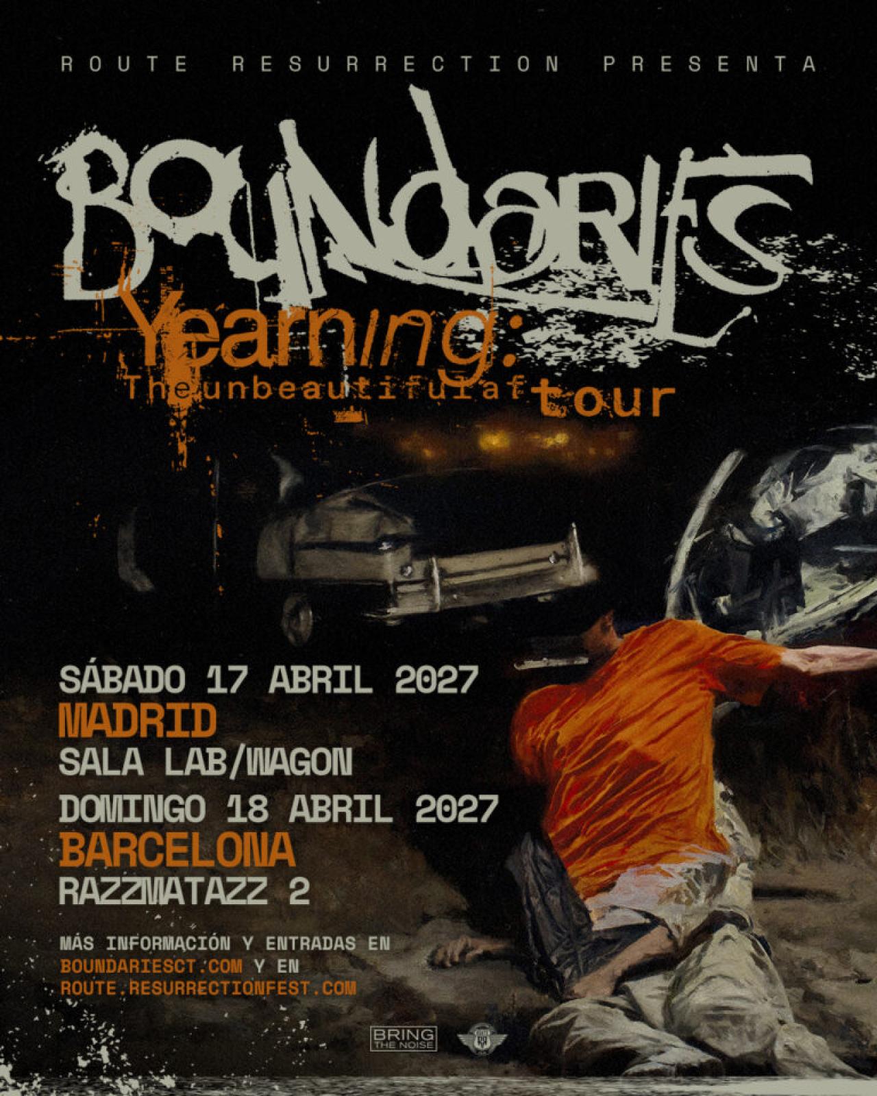 Boundaries presentará su nuevo álbum «Yearning: The Unbeautiful After» en Madrid y Barcelona en abril de 2027