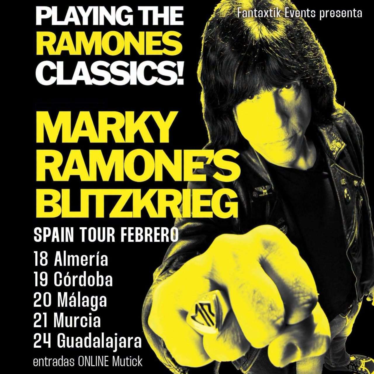 Marky Ramone regresa a España en febrero de 2027 con cinco conciertos para revivir los grandes himnos de Ramones