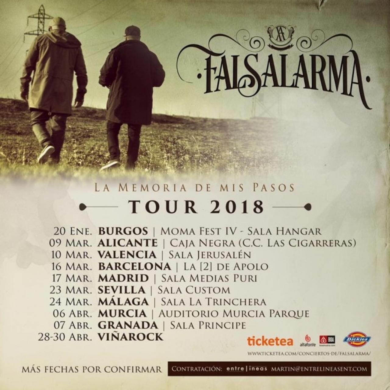 Falsalarma presenta su nuevo álbum "La Memoria de mis Pasos" y anuncia primeras fechas de gira