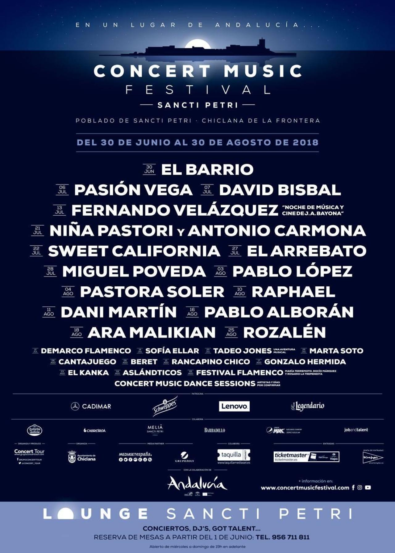La primera edición del Concert Music Festival anuncia su espectacular cartel