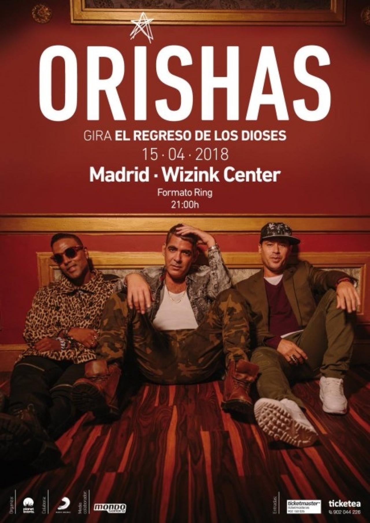 La gira de Orishas "El Regreso de los Dioses" parará por Madrid, Cádiz y Las Palmas de Gran Canaría