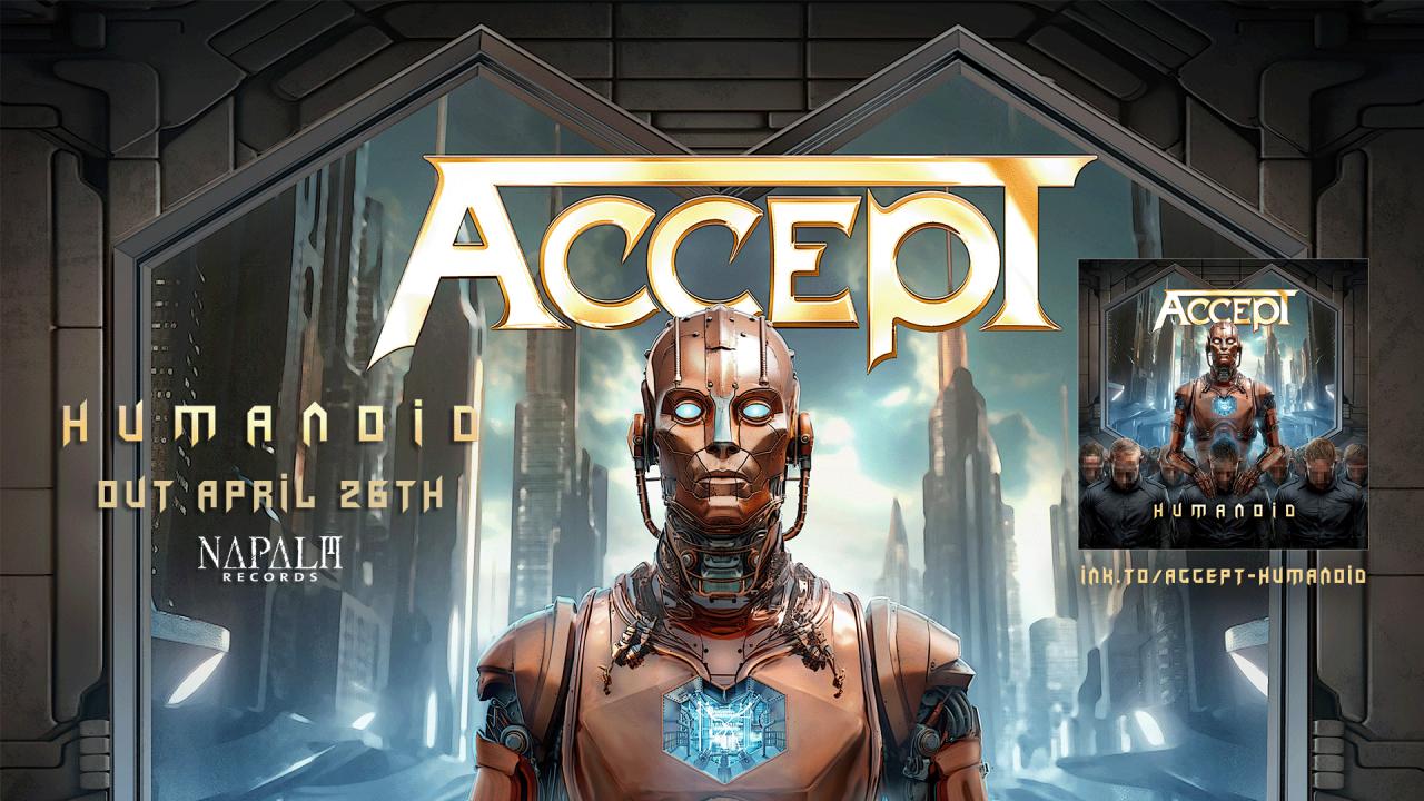 ACCEPT anuncia nuevo álbum de estudio, "Humanoid", que se lanzará el 26 de abril de 2024