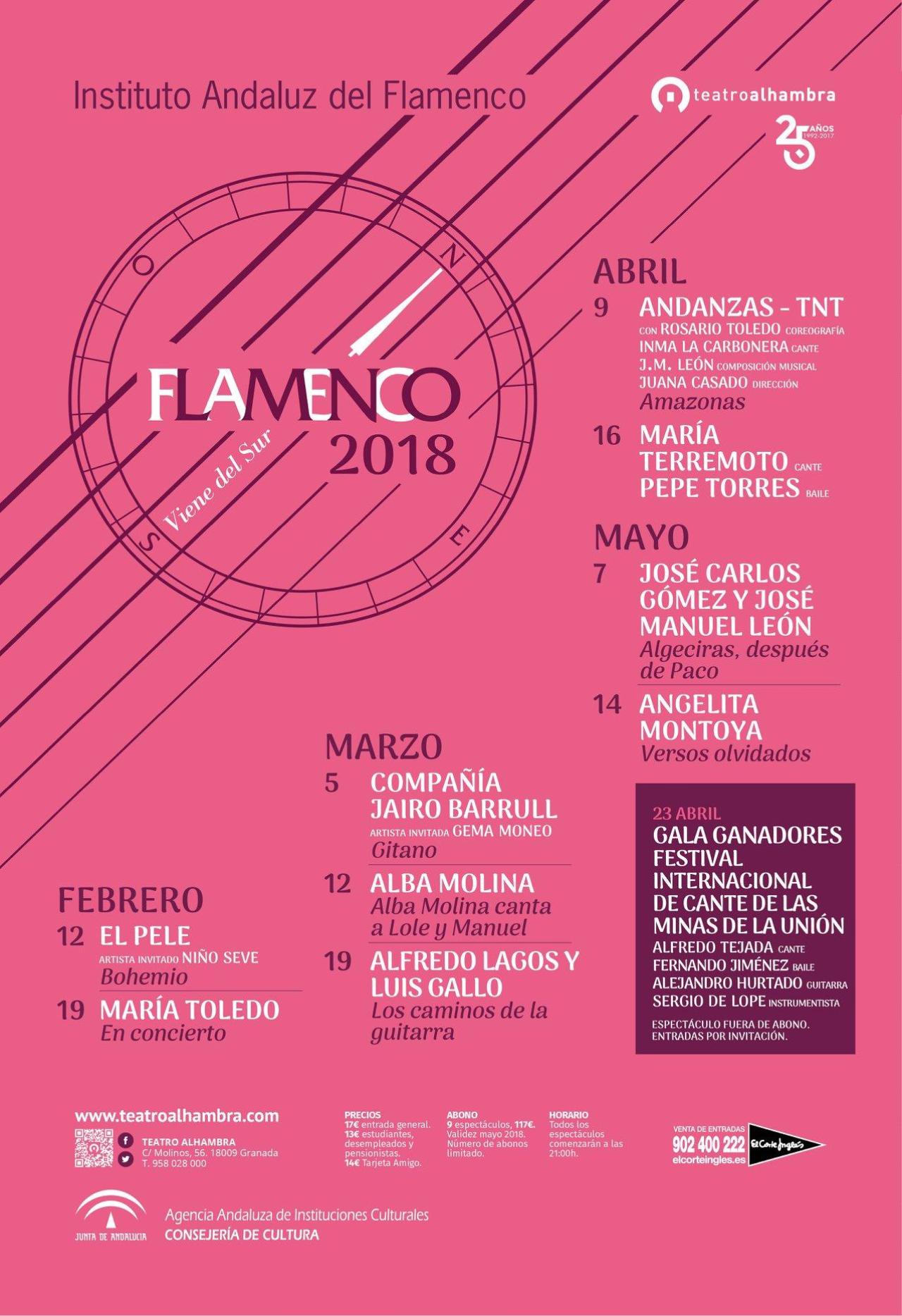 Flamenco Viene del Sur 2018 anuncia su programación
