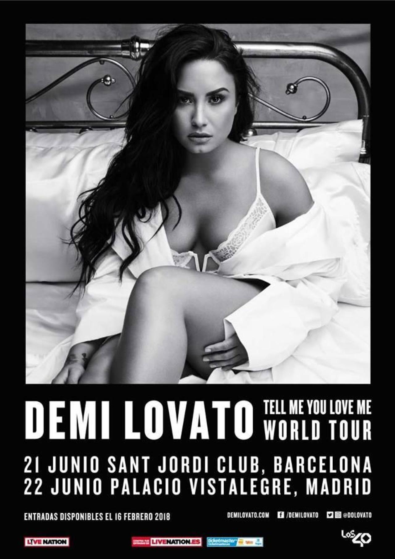 Demi Lovato anuncia conciertos en Madrid y Barcelona dentro de su gira europea