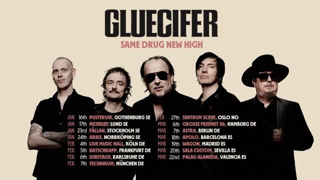 Gluecifer Anuncia Gira por España con su Mítico Rock & Roll para 2026 y Primer Disco en 20 Años