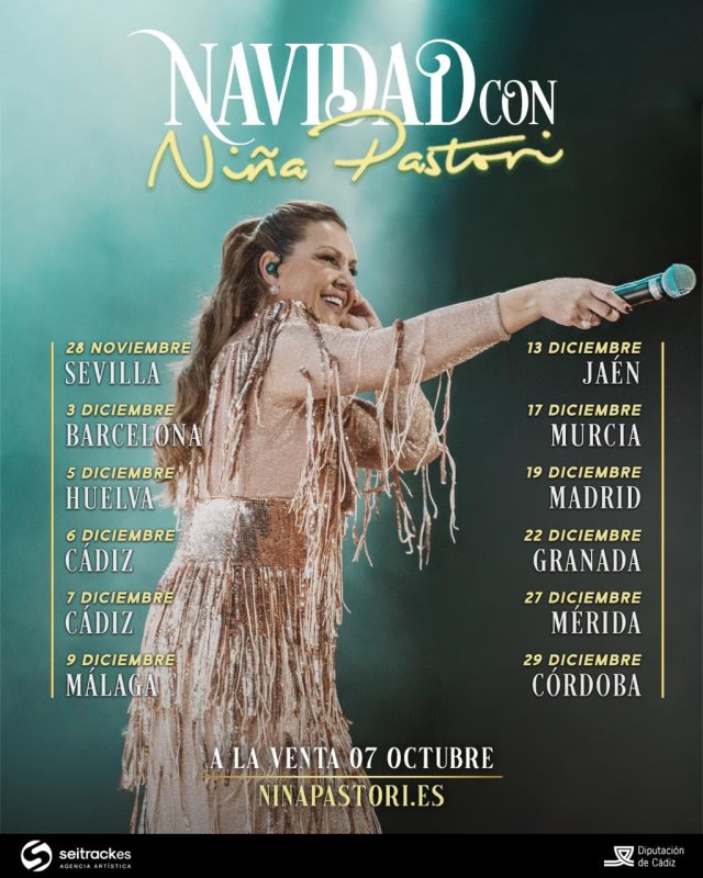 Niña Pastori Anuncia su Gira Navideña 2025 Tras el Éxito de "Feliz Navidad"