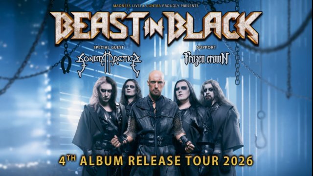 La Épica Melódica Invade España: Beast In Black Regresa con Sonata Arctica y Frozen Crown en Noviembre de 2026