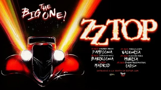 ZZ Top Despliega su nuevo "The Big One! Tour" con Seis Conciertos en España en Julio de 2026