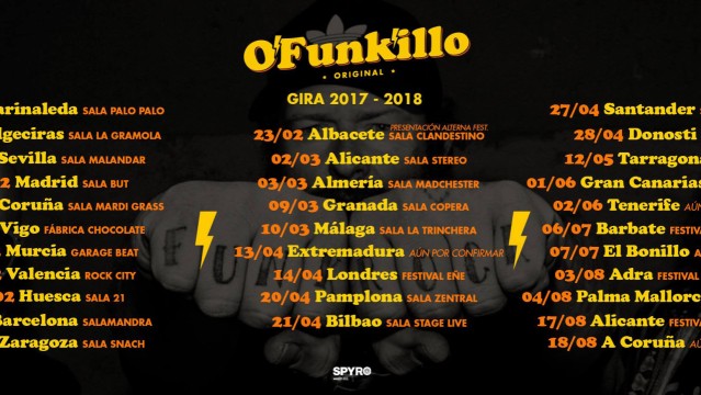 Los creadores de funk rock andaluz OFunkillo presentan "20 años a Jierro y 30 amigos Embrutessío" con una extensa gira por España