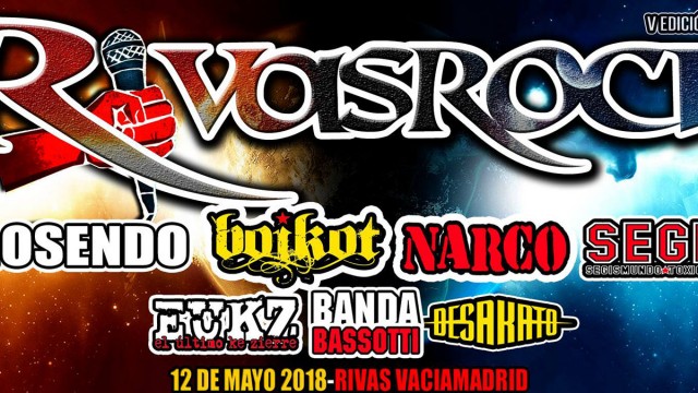 Rivas Rock 2018 presenta cartel con Rosendo, Narco, Boikot, EUKZ y muchos mas