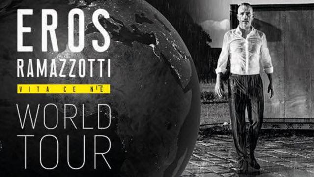 Eros Ramazzotti actuará en Madrid y Barcelona en marzo del año 2019