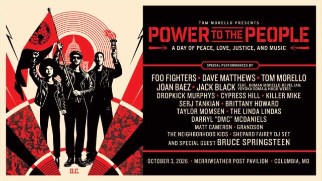 Tom Morello y Bruce Springsteen unen fuerzas en 'Power to the People', un macrofestival protesta en EE. UU.