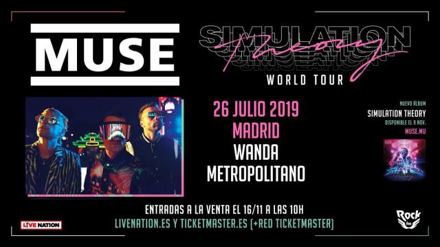 Muse volverá a Madrid dentro de su nueva gira presentación Simulation Theory