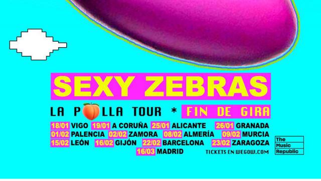 Sexy Zebras anuncian conciertos fin de gira