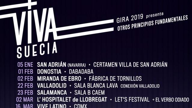 Viva Suecia anuncia nuevas fechas de la gira Otros Principios Fundamentales