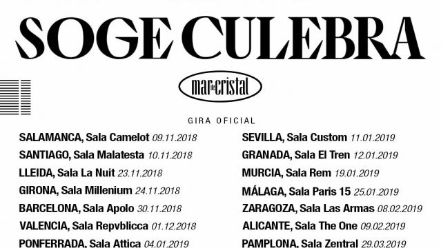 Gira presentación Mar de Cristal de Soge Culebra