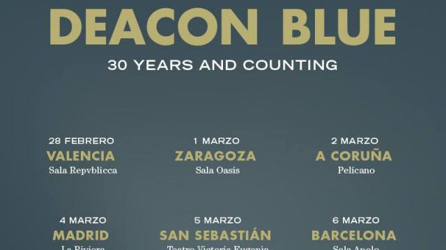 Deacon Blue volverá a España en el año 2019 dentro de su gira 30 aniversario