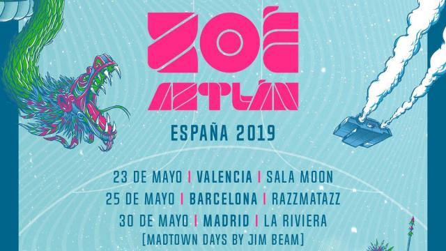 La banda de rock alternativo Zoé volverá a España en mayo