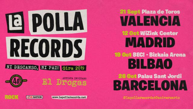 Cuatro únicos conciertos de La Polla Records en otoño del 2019
