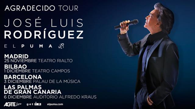 Jose Luis Rodriguez El Puma llegará a España con la gira Agradecido