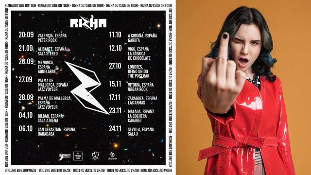 Nueva gira de Rizha para presentar en directo su segundo album "Outside"