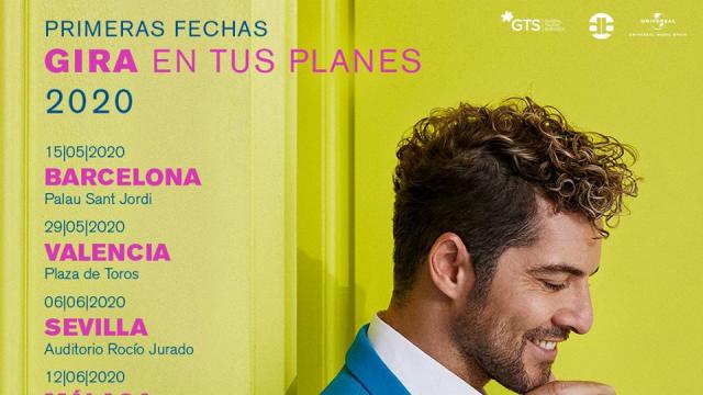David Bisbal anuncia la salida de su nuevo álbum y gira 2020