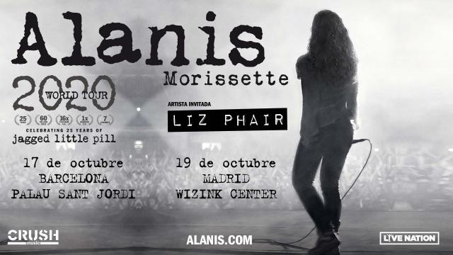 Alanis Morissette pasará por Madrid y Barcelona en octubre del año 2021
