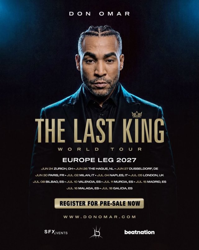 Don Omar confirma su regreso a España con seis conciertos en el verano de 2027