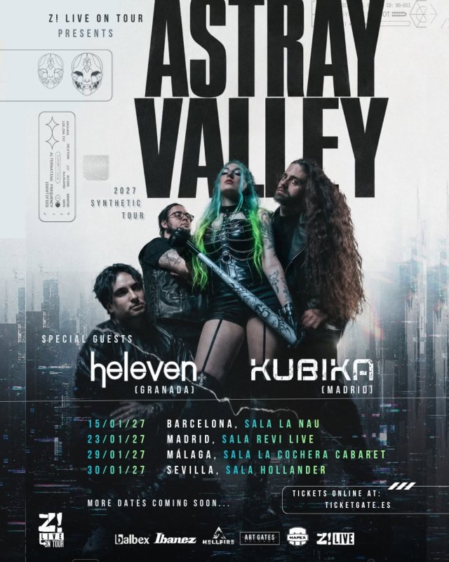Astray Valley arrancará 2027 con una gira por Barcelona, Madrid, Málaga y Sevilla