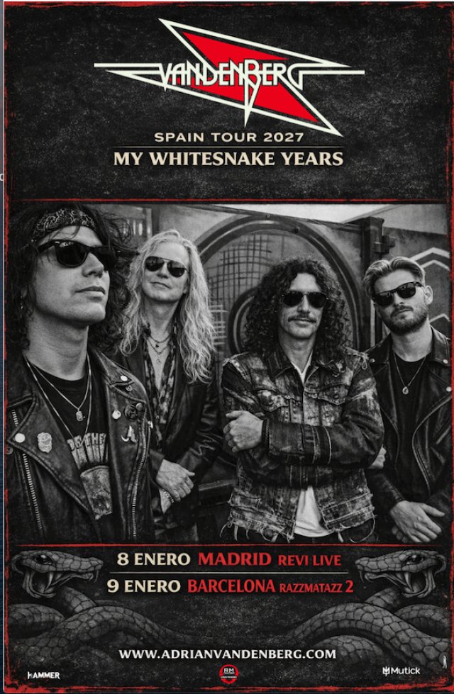 Adrian Vandenberg traerá a Madrid y Barcelona su espectáculo «My Whitesnake Years!»