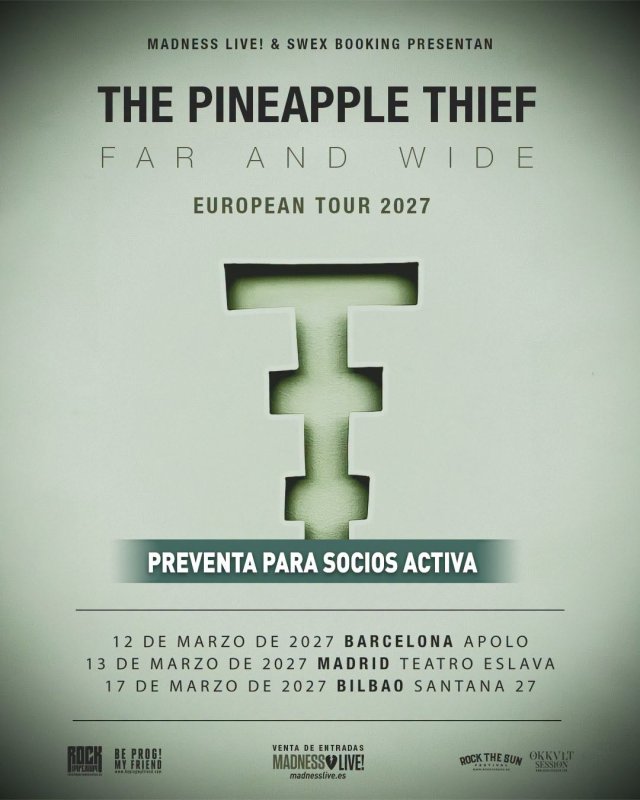 The Pineapple Thief traerá su «Far and Wide Tour» a España en marzo de 2027