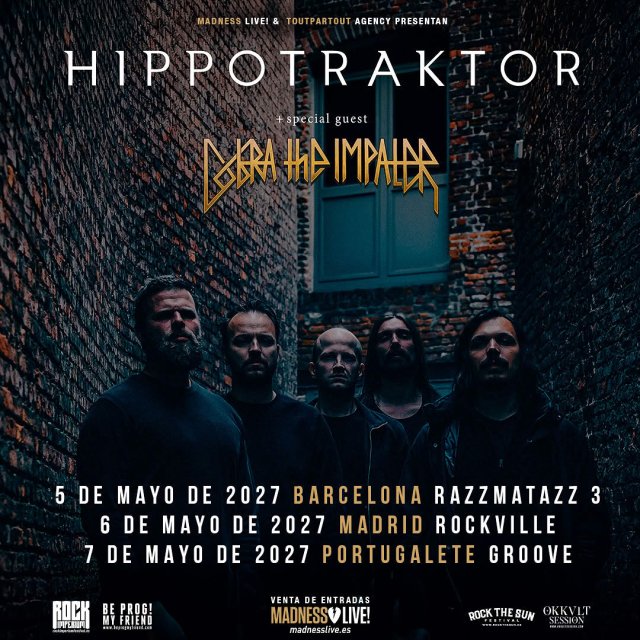 Hippotraktor traerá su metal progresivo a España en mayo de 2027
