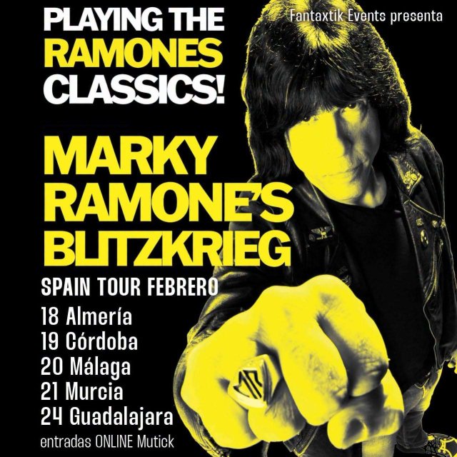 Marky Ramone regresa a España en febrero de 2027 con cinco conciertos para revivir los grandes himnos de Ramones