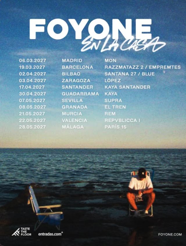 Foyone presenta «Foyone en la Casa», su nueva gira de 2027, con conciertos entre marzo y mayo
