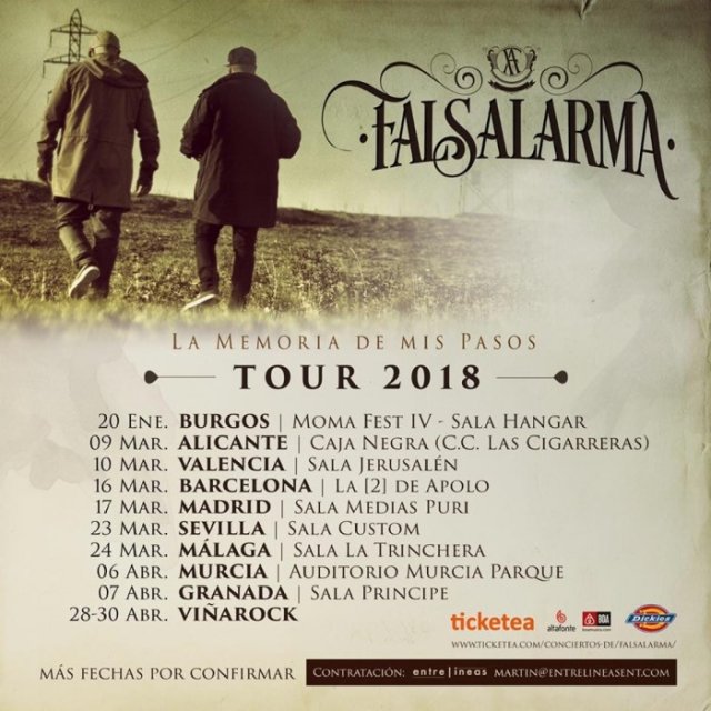 Falsalarma presenta su nuevo álbum "La Memoria de mis Pasos" y anuncia primeras fechas de gira