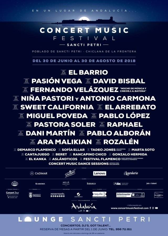 La primera edición del Concert Music Festival anuncia su espectacular cartel