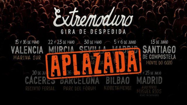Se aplaza la gira despedida de Extremoduro