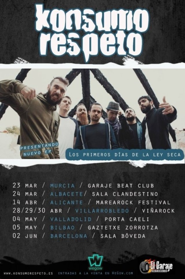 Konsumo Respeto presentan las primeras fechas de su gira