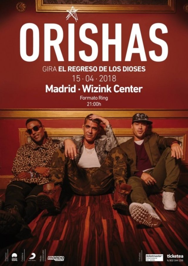 La gira de Orishas "El Regreso de los Dioses" parará por Madrid, Cádiz y Las Palmas de Gran Canaría