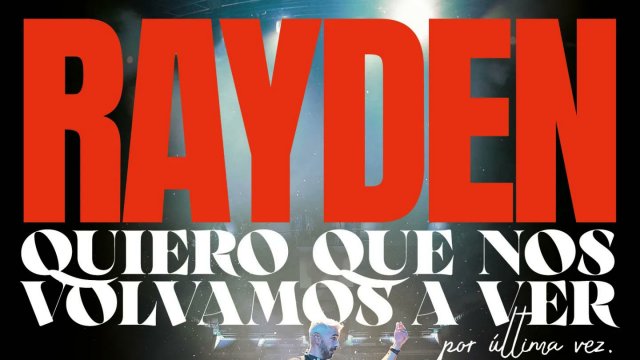 Rayden anuncia su gira despedida de los escenarios para el año 2023 y 2024