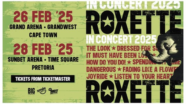 Roxette regresa en 2025 con una gira de conciertos y nueva cantante