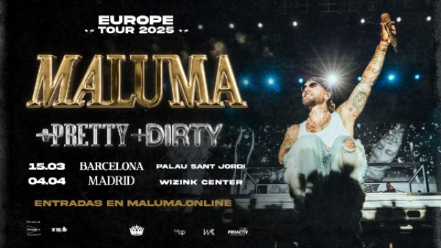 Maluma, Nuevo Tour 2025 “+ PRETTY + DIRTY”